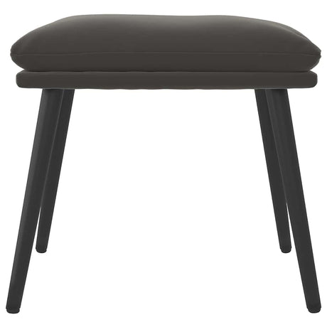 Vidaxl voetenbank 45x29,5x35 cm fluweel donkergrijs