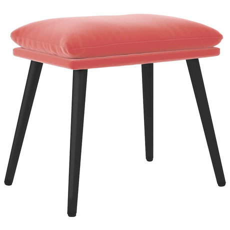 Vidaxl voetenbank 45x29,5x35 cm fluweel roze