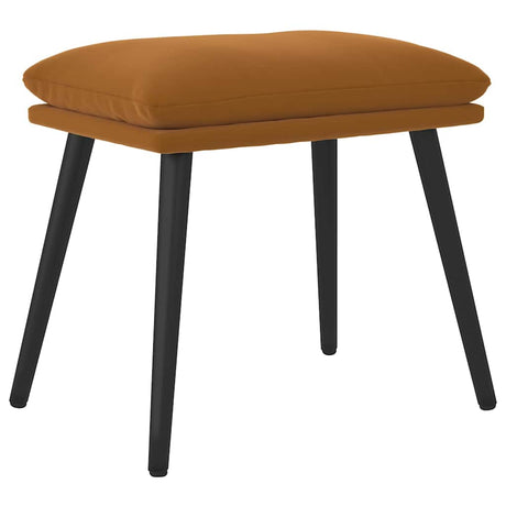 Vidaxl voetenbank 45x29,5x35 cm fluweel bruin