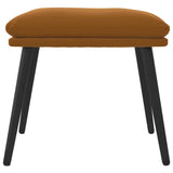 Vidaxl voetenbank 45x29,5x35 cm fluweel bruin