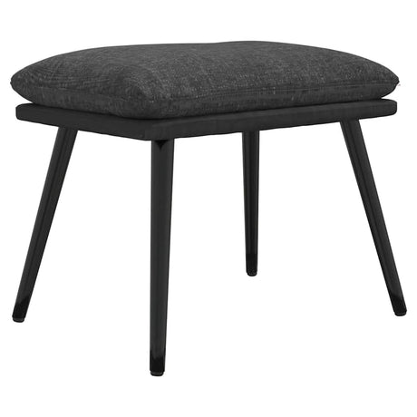 Vidaxl voetenbank 45x29,5x35 cm stof en kunstleer donkergrijs