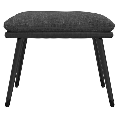Vidaxl voetenbank 45x29,5x35 cm stof en kunstleer donkergrijs
