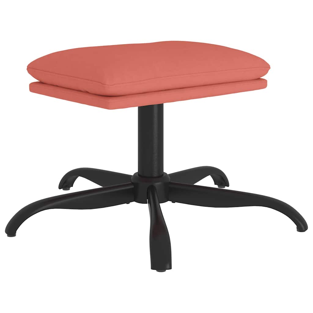 Vidaxl voetenbank 60x60x36 cm fluweel roze