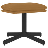 Vidaxl voetenbank 60x60x36 cm fluweel bruin