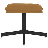 Vidaxl voetenbank 60x60x36 cm fluweel bruin
