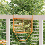 Vidaxl balkontafel 60x40 cm staal geel