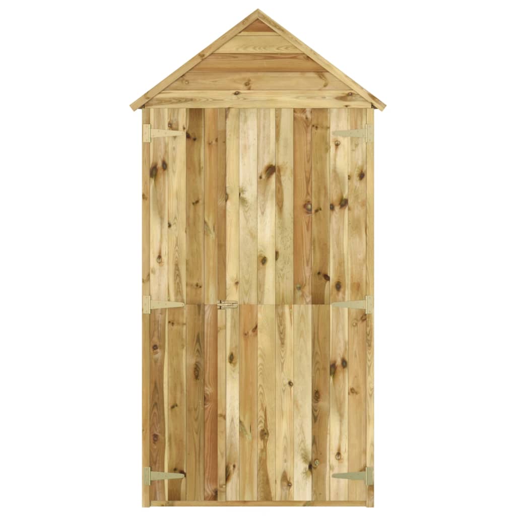 Vidaxl garden shed with door 107x107x220 cm impregnated pine