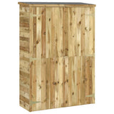 Vidaxl garden shed 123x45x171 cm impregnated solid pine