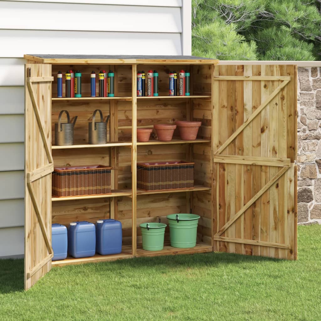 Vidaxl garden shed 163x50x171 cm solid pine