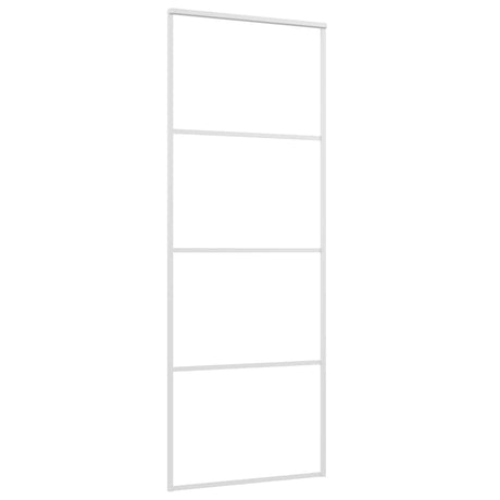 Vidaxl schuifdeur 76x205 cm esg-glas en aluminium wit