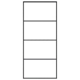 Vidaxl schuifdeur 90x205 cm mat esg-glas en aluminium zwart