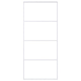 Vidaxl schuifdeur 90x205 cm mat esg-glas en aluminium wit