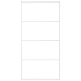 Vidaxl schuifdeur 102,5x205 cm mat esg-glas en aluminium wit