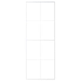 Vidaxl schuifdeur 76x205 cm esg-glas en aluminium wit