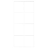 Vidaxl schuifdeur 90x205 cm mat esg-glas en aluminium wit