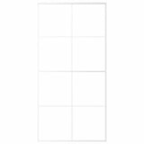 Vidaxl schuifdeur 102,5x205 cm esg-glas en aluminium wit