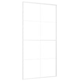 Vidaxl schuifdeur 102,5x205 cm mat esg-glas en aluminium wit