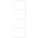 Vidaxl schuifdeur 76x205 cm esg-glas en aluminium wit