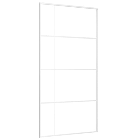 Vidaxl schuifdeur 102,5x205 cm esg-glas en aluminium wit
