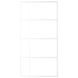 Vidaxl schuifdeur 102,5x205 cm mat esg-glas en aluminium wit