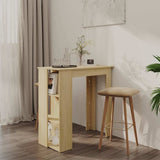 Vidaxl bartafel met schap 102x50x103,5 cm hout sonoma eikenkleur