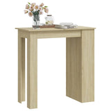 Vidaxl bartafel met opbergrek 102x50x103,5cm bewerkt hout sonoma eiken