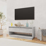 Vidaxl tv-meubel 102x41x44 cm bewerkt hout betongrijs