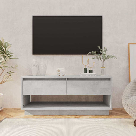 Vidaxl tv-meubel 102x41x44 cm bewerkt hout betongrijs