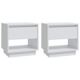 Vidaxl nachtkastjes 2 st 45x34x44 cm bewerkt hout wit