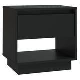 Vidaxl nachtkastje 45x34x44 cm bewerkt hout zwart
