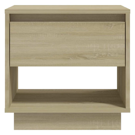 Vidaxl nachtkastje 45x34x44 cm bewerkt hout sonoma eikenkleurig