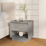 Vidaxl nachtkastje 45x34x44 cm bewerkt hout betongrijs