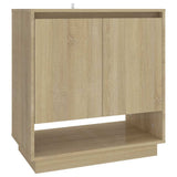 Vidaxl dressoir 70x41x75 cm bewerkt hout sonoma eikenkleurig
