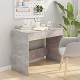 Vidaxl bureau 101x50x76,5 cm bewerkt hout betongrijs