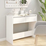 Vidaxl wandtafel 89x41x76,5 cm bewerkt hout wit