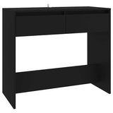 Vidaxl wandtafel 89x41x76,5 cm staal zwart