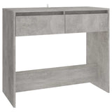 Vidaxl wandtafel 89x41x76,5 cm bewerkt hout betongrijs