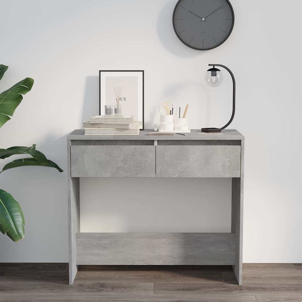 Vidaxl wandtafel 89x41x76,5 cm bewerkt hout betongrijs