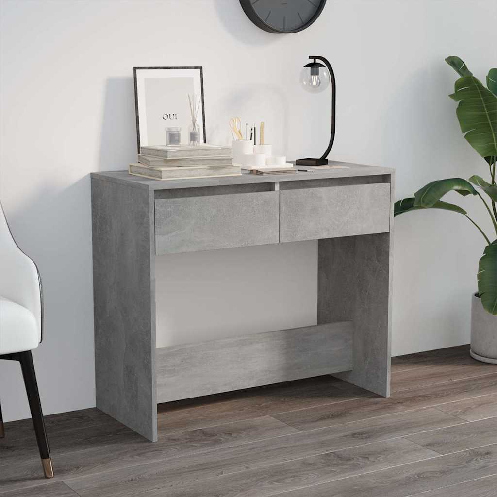 Vidaxl wandtafel 89x41x76,5 cm bewerkt hout betongrijs