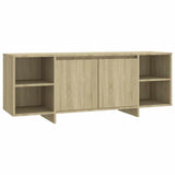 Vidaxl tv-meubel 130x35x50 cm bewerkt hout sonoma eikenkleurig