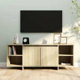 Vidaxl tv-meubel 130x35x50 cm bewerkt hout sonoma eikenkleurig