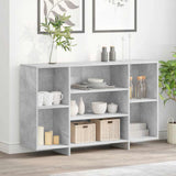 Vidaxl dressoir 120x30x75 cm bewerkt hout betongrijs