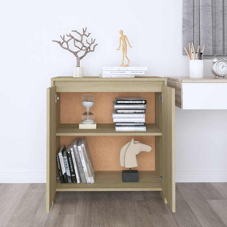 Vidaxl dressoir 70x41x75 cm bewerkt hout sonoma eikenkleurig