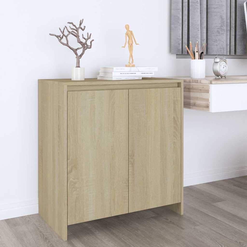 Vidaxl dressoir 70x41x75 cm bewerkt hout sonoma eikenkleurig