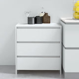 Vidaxl dressoir 70x41x75 cm bewerkt hout wit