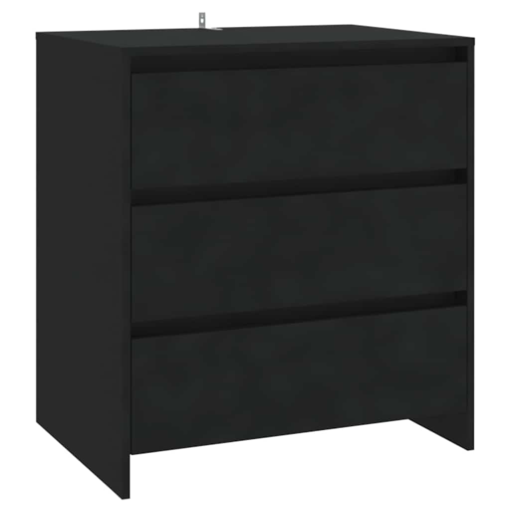 Vidaxl dressoir 70x41x75 cm bewerkt hout zwart