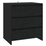 Vidaxl dressoir 70x41x75 cm bewerkt hout zwart