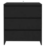 Vidaxl dressoir 70x41x75 cm bewerkt hout zwart