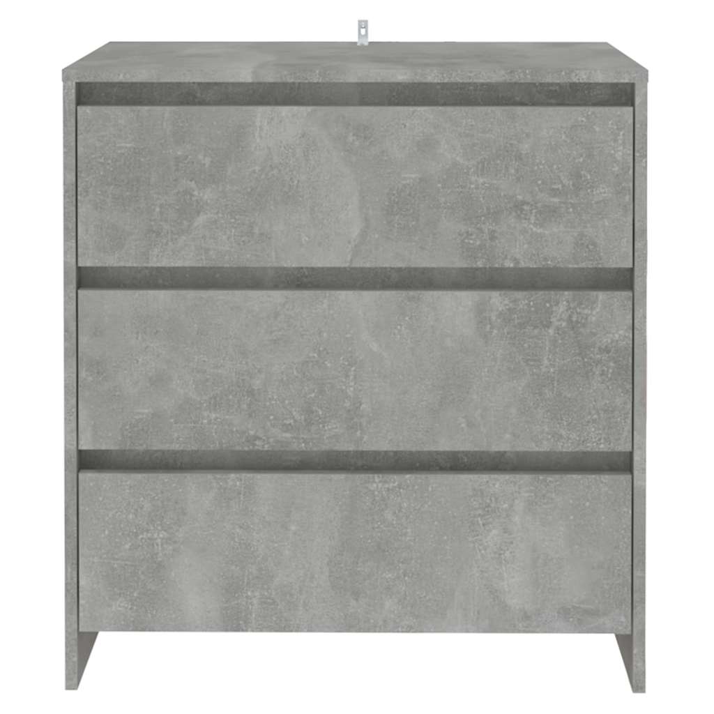 Vidaxl dressoir 70x41x75 cm bewerkt hout betongrijs