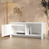 Vidaxl tv-meubel 90x35x40 cm bewerkt hout wit